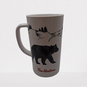 Tim Hortons 2018 Mug Black Bear Ceramic 20 oz Coffee Tea